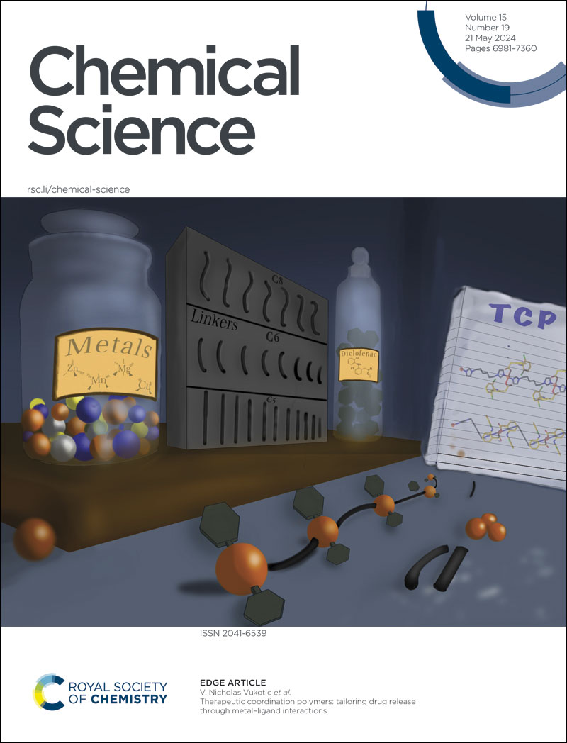 NEW in Chemical Science 📣 Therapeutic coordination polymers: tailoring drug release through metal–ligand interactions by V. Nicholas Vukotic et al. 🔗 doi.org/10.1039/D4SC00… @nick_vukotic @UWindsor 📌 #ChemSciCovers