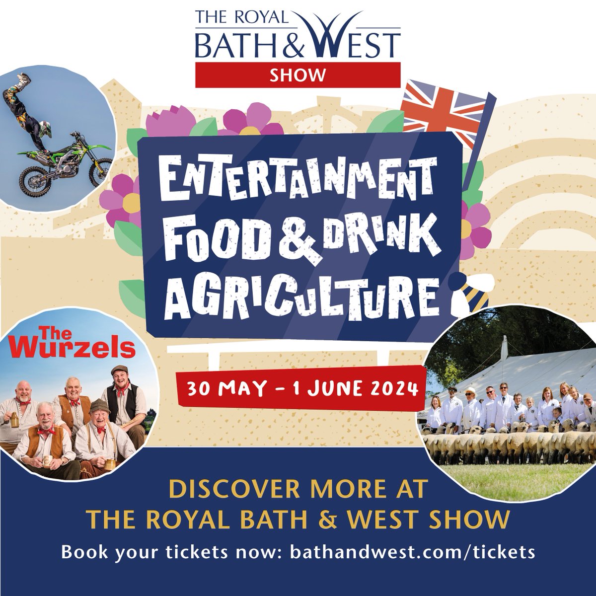 Advanced rate ENDS for the Royal Bath & West Show 2024 TOMORROW 🤩🐮🌳🚜🎉 ⭐ If you haven't booked your tickets for the Show yet you have 1 DAY LEFT to book at the ADVANCED rate ⭐ Book now and SAVE ➡️ loom.ly/0tiF5n8