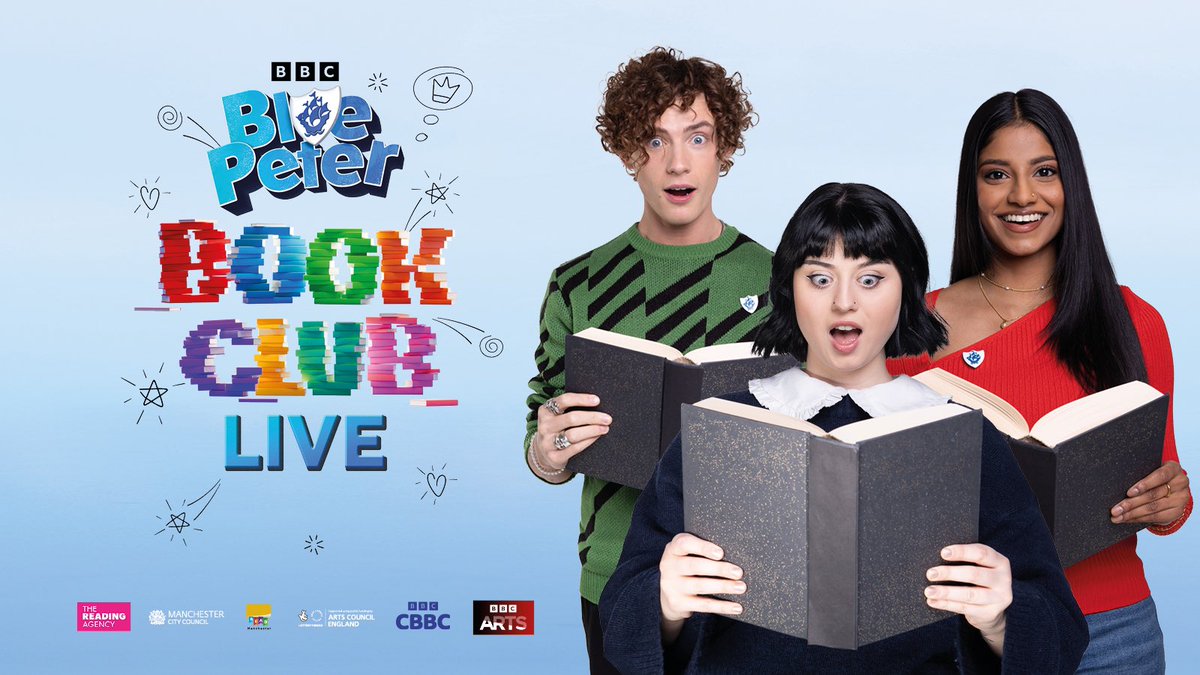 Looking forward to taking part in the launch of the #BluePeterBookClubLive at @MancLibraries Manchester Central Library today with @ace_national #NPO @readingagency and @ManCityCouncil @bbcarts @cbbc with the aim of inspiring a love of reading & creativity in children #LetsCreate
