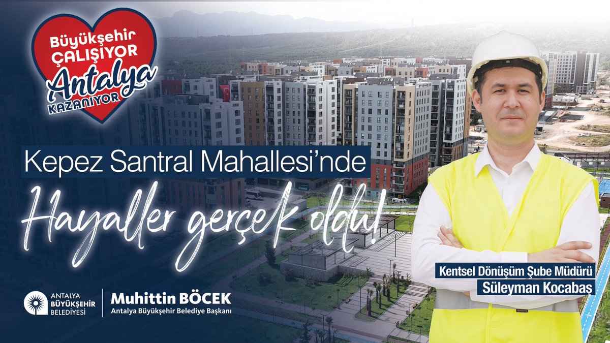 Durma noktasına gelen Santral Mahallesi Kentsel Dönüşüm Projesi’ne yeniden hayat verdik. #BüyükşehirÇalışıyorAntalyaKazanıyor