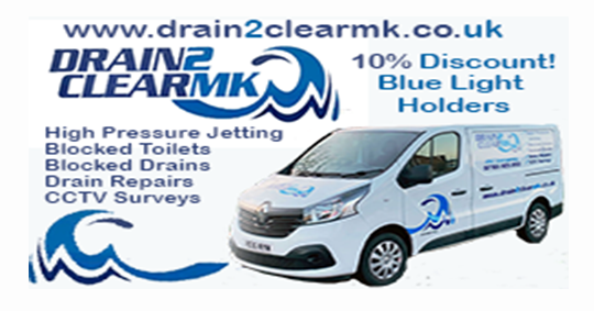 Looking for reliable drainage services in #MiltonKeynes & #Bedford? @drain2clearmk handles high-pressure jetting, drain repairs & more. Get a 10% discount for #BlueLight holders. Seen on our #ledscreens in #Aylesbury with #CornerMedia. Join us & #BeSeenBeRemembered! #FiDigital