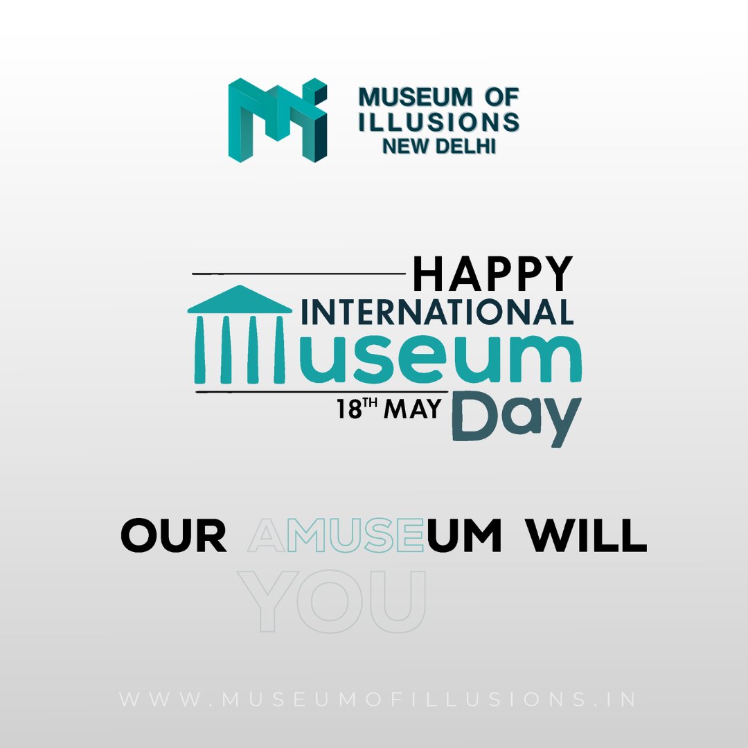 Happy International Museum Day! 🏛️ Step into the Museum of Illusions and experience mind-bending wonders that will amaze and amuse you. Celebrate the magic of illusions with us today! #InternationalMuseumDay #MuseumOfIllusions #MindBlown 🤯🔮✨