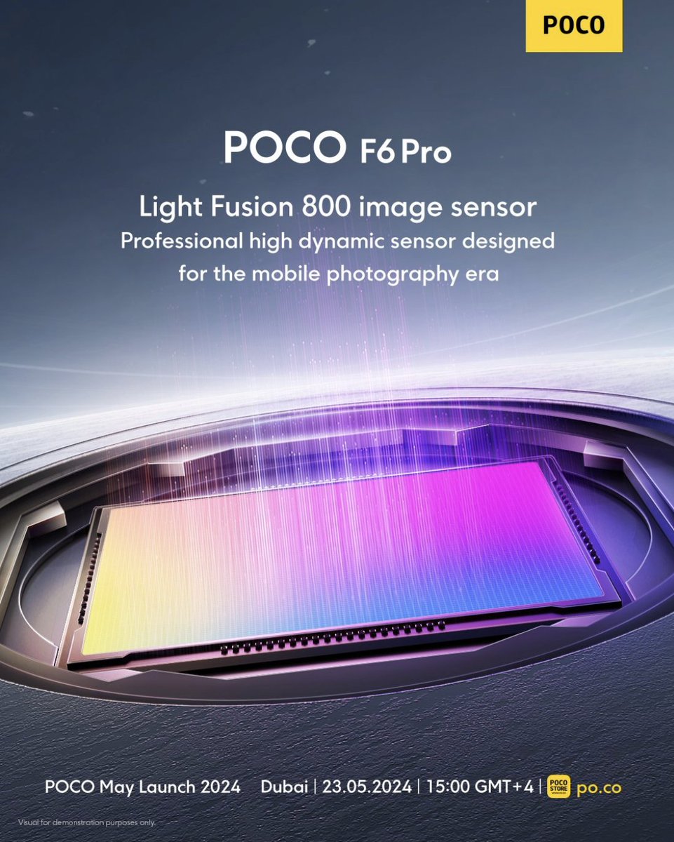 #POCOF6Pro to come with Light Fusion 800 image sensor as Main Camera Sensor 📸
#POCO 
 @Vis_subaru @harinarayananpc