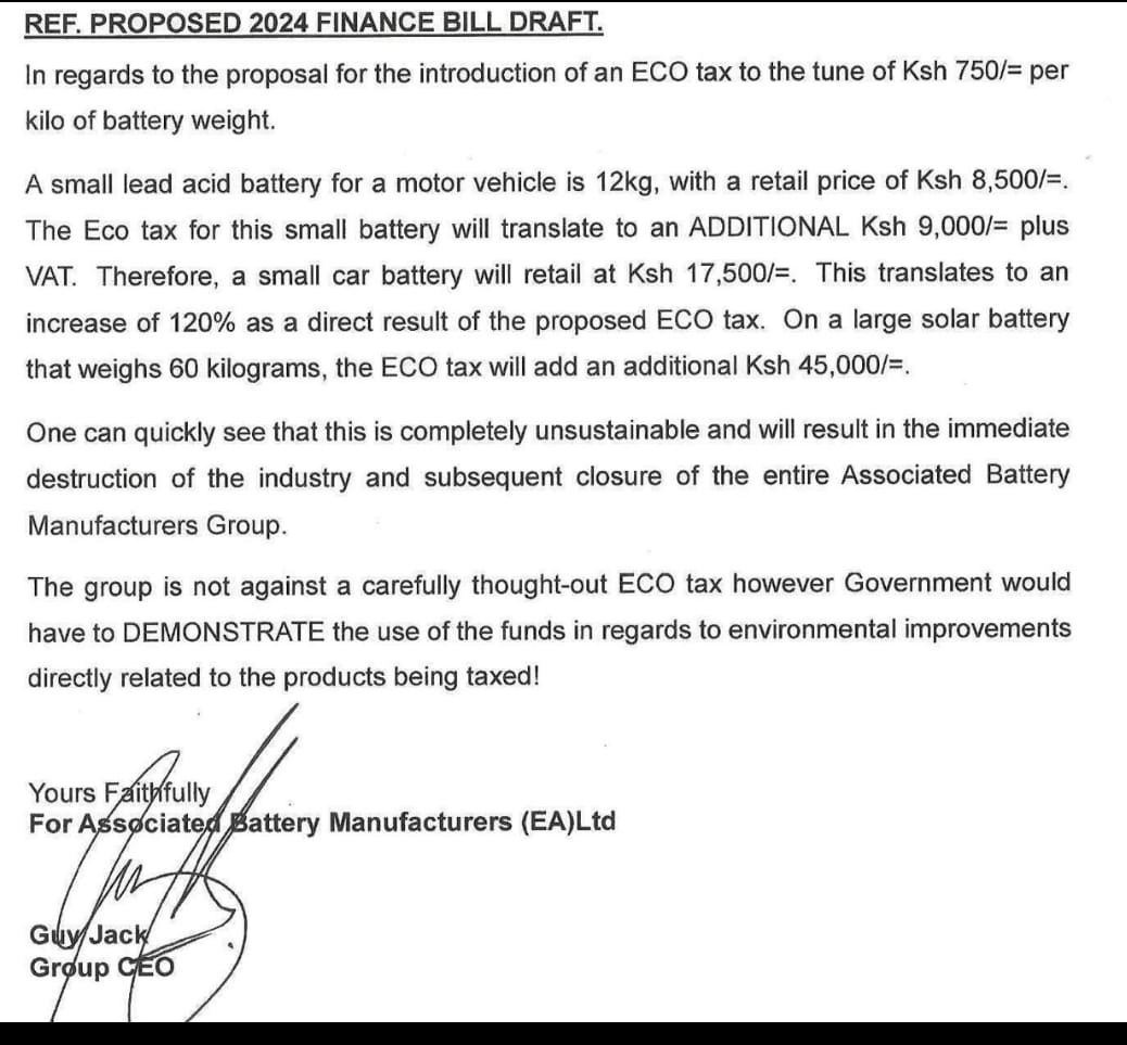 So other than the numerous taxes, levies & charges we pay on fuel, we have the Motor Vehicle Circulating Tax and now an ECO tax for every battery you buy. All these taxes just because you own a car? A freaking car? OK.