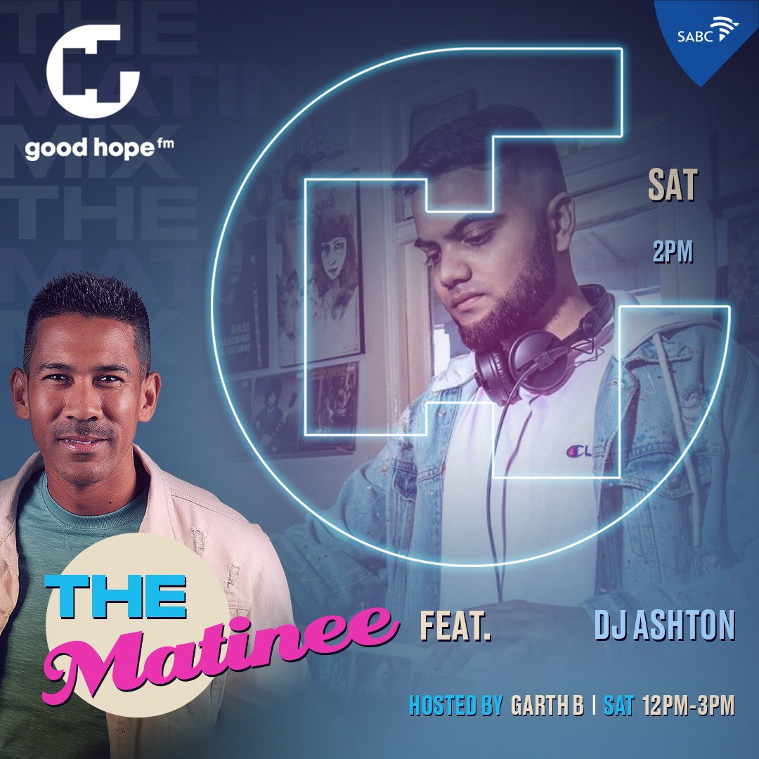 Coming up on #TheMartineeMix 

Today we have @DJAshtonSA on the decks to give us smooth beats for our Saturday! 

#capetownsoriginal❤📻