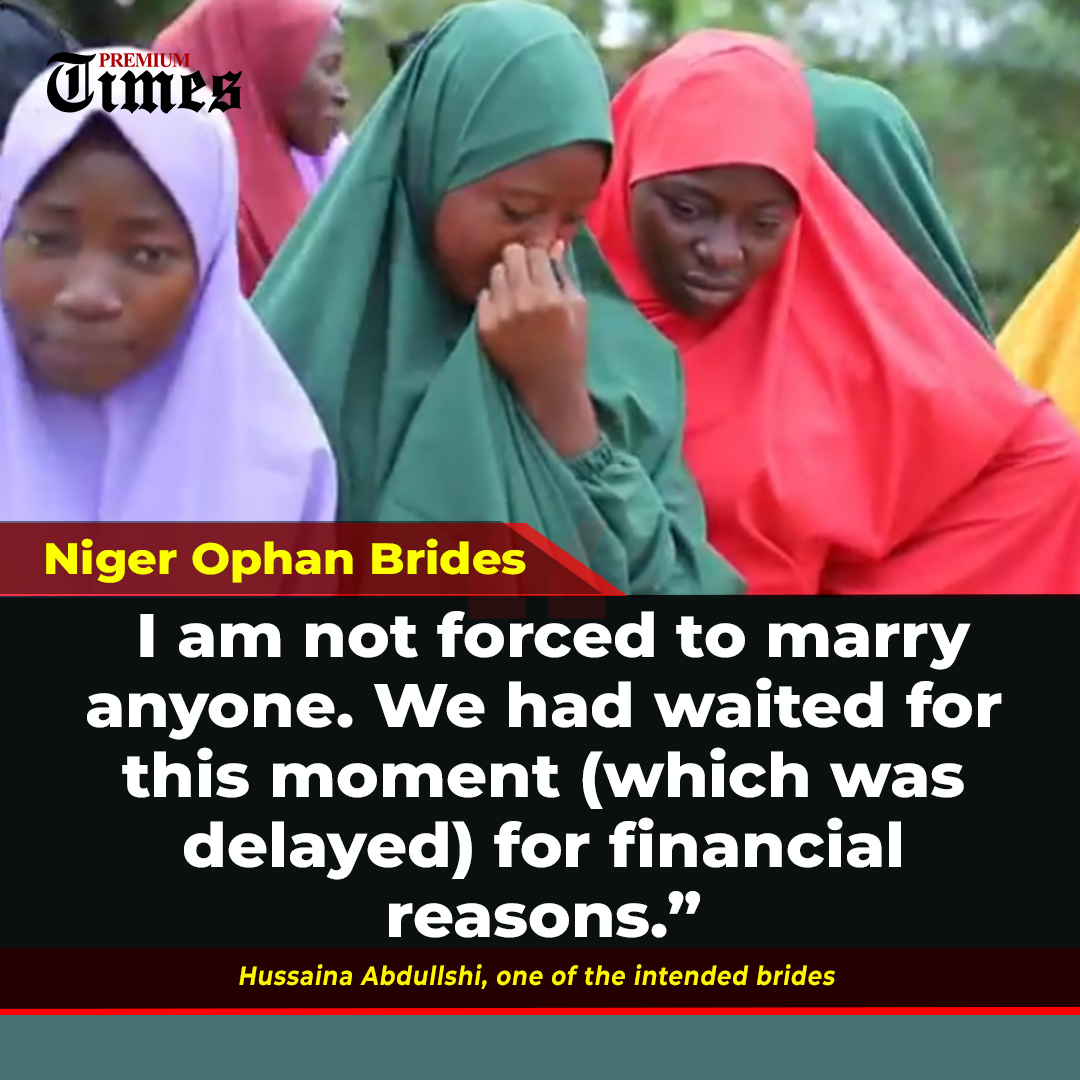 Mass Orphanage Weddings: Hussaina Abdullshi, who said she was overjoyed by the arrangement, said her intended marriage to her suitor was borne of love. Another girl, Habiba Mohammed, said she chose her partner. “I brought him for marriage; no one is forcing us on each other,” she