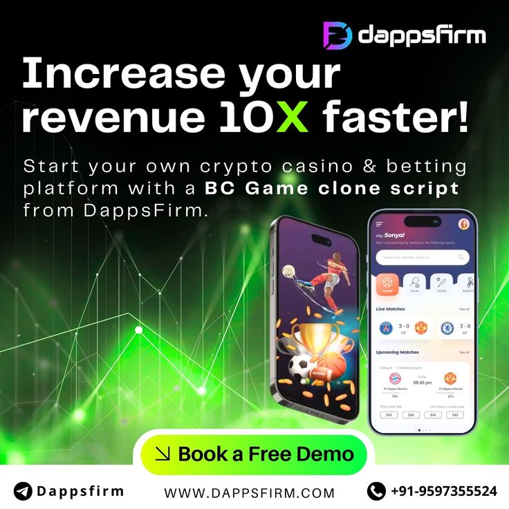 Discover the ultimate crypto casino experience with BC Game Clone Script! Get your custom white-label BC Game Clone software from Dappsfirm today. #CryptoCasino #BCGameClone
Book a Free Demo!
🌐 dappsfirm.com/bc-game-clone-…

#CryptoCasino #BCGameClone