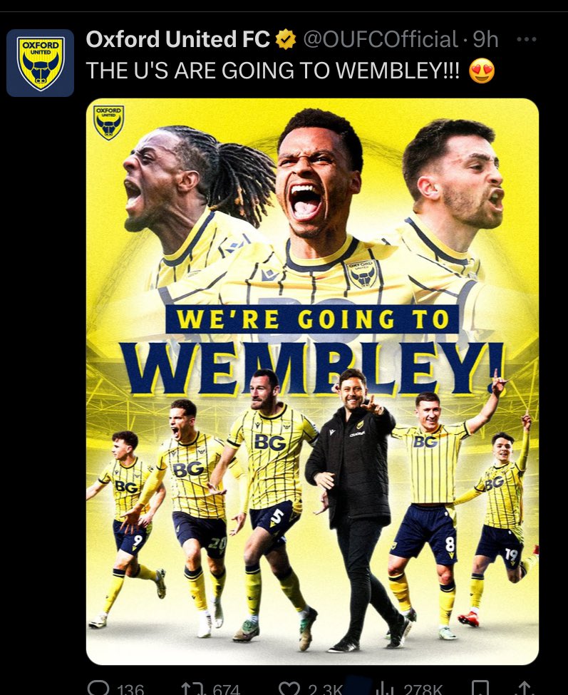 Decisions decisions - what to wear to Wembley?! 🏟️⚽️ <a href="/OUFCOfficial/">Oxford United</a> COYY 💛💙