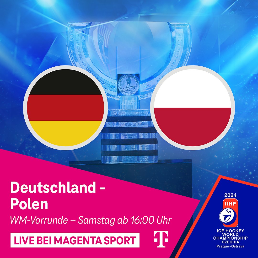 Nach 16 Toren aus den letzten beiden Spielen muss der <a href="/deb_teams/">Deutscher Eishockey-Bund</a> heute Nachmittag gleich wieder ran. 🏒 Um 16:20 Uhr steigt das Duell gegen Polen. 🇩🇪🇵🇱 Die Partie seht ihr live auf #MagentaSport, <a href="/ProSieben/">ProSieben</a> und @SportDE_TV. 📺