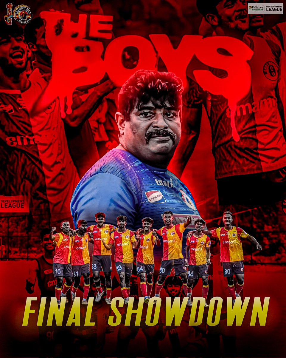 The final showdown is upon us. 3 hours before they take the centre stage. Let's bring the trophy home boys. Go get them. 💪 #JoyEastBengal #RFDL #Finals