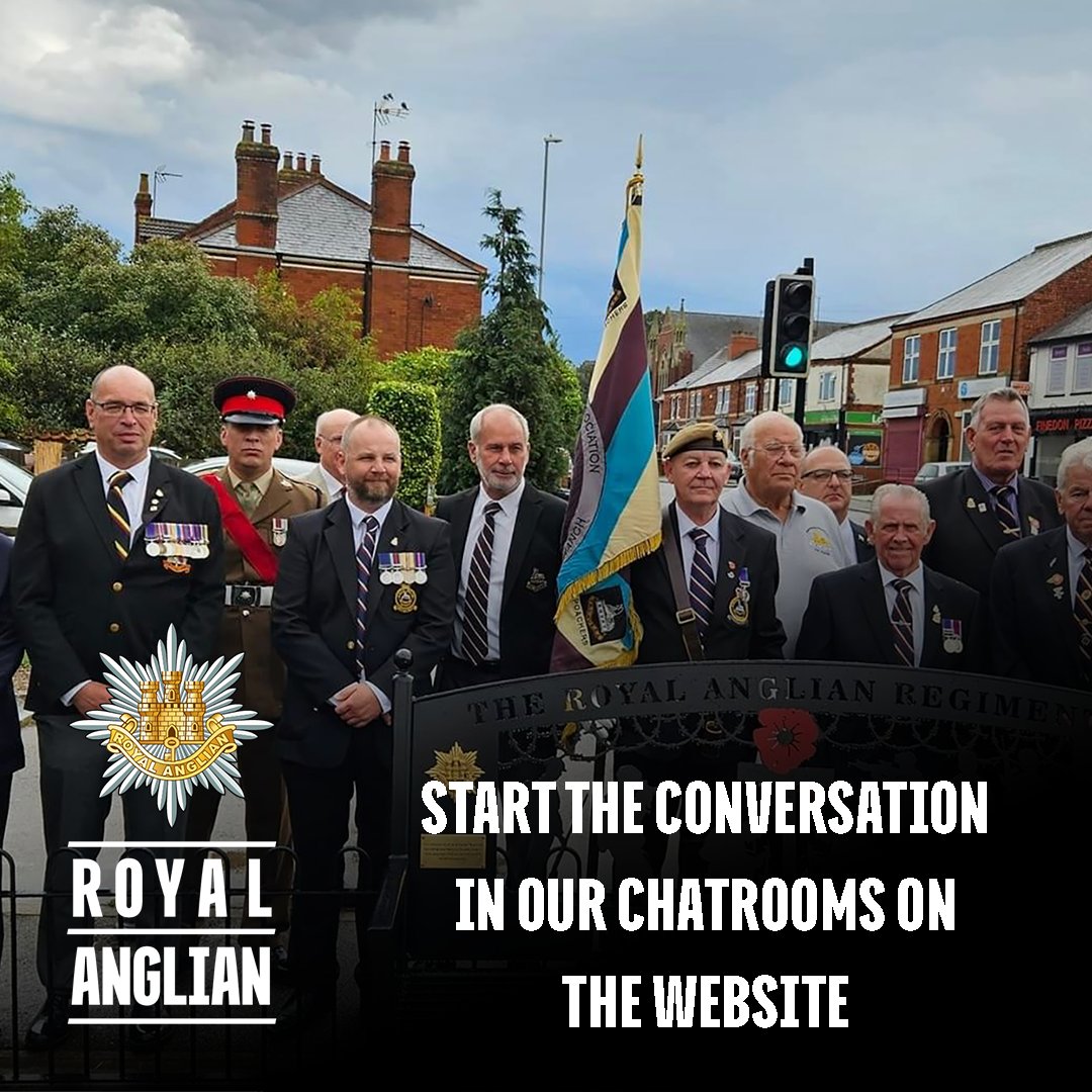 Have you seen our revamped members section of the website, DIGITAL MUSTER? Once you have access, go to the Chatrooms and start up a conversation, promote events, ask questions. royalanglianregiment.com/user_login/ 

#veterans #RoyalAnglian #Community #veteransupport