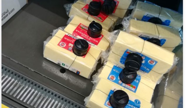 Welcome to Tory Britain where even cheese has to be protected from soaring crime 

#ToriesDestroyingOurCountry