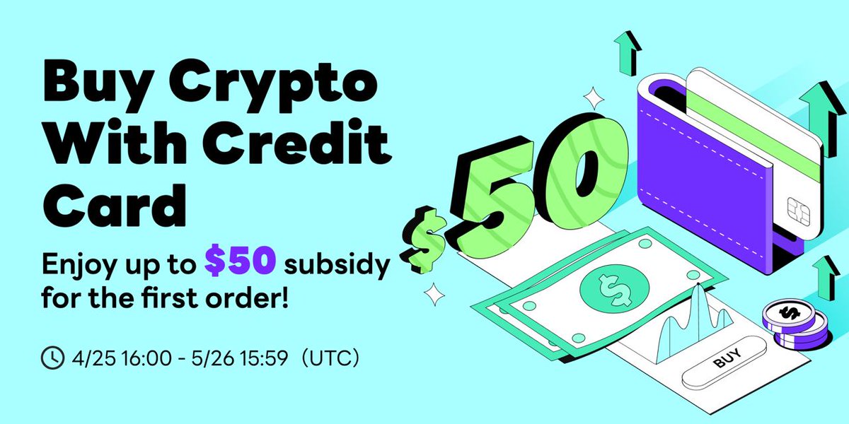 Wanna buy crypto but don't know how? 

Choose DigiFinex! Get up to $50 subsidy on your first $USDT $USDC order with a credit card! 

 Free, fast & convenient service! 

Buy now: digifinex.com/en-ww/n/regist…
Boosted by Digifinex 

#freeofcharge #buycrypto #subsidy #creditcard #deposit