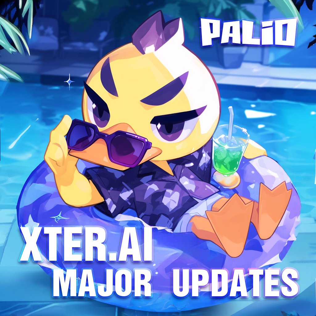 PalioAI's tweet photo. 🌟𝐁𝐢𝐠 𝐮𝐩𝐠𝐫𝐚𝐝𝐞 𝐟𝐫𝐨𝐦 𝐗𝐭𝐞𝐫𝐀𝐈

Huge thanks to our vibrant community for diving with such enthusiasm. 
We are excited to announce a full 𝐏𝐨𝐢𝐧𝐭 𝐒𝐲𝐬𝐭𝐞𝐦 𝐔𝐩𝐠𝐫𝐚𝐝𝐞 to XterAI!

Get ready for an even more thrilling AI-powered creative journey!
Check the details below 👇