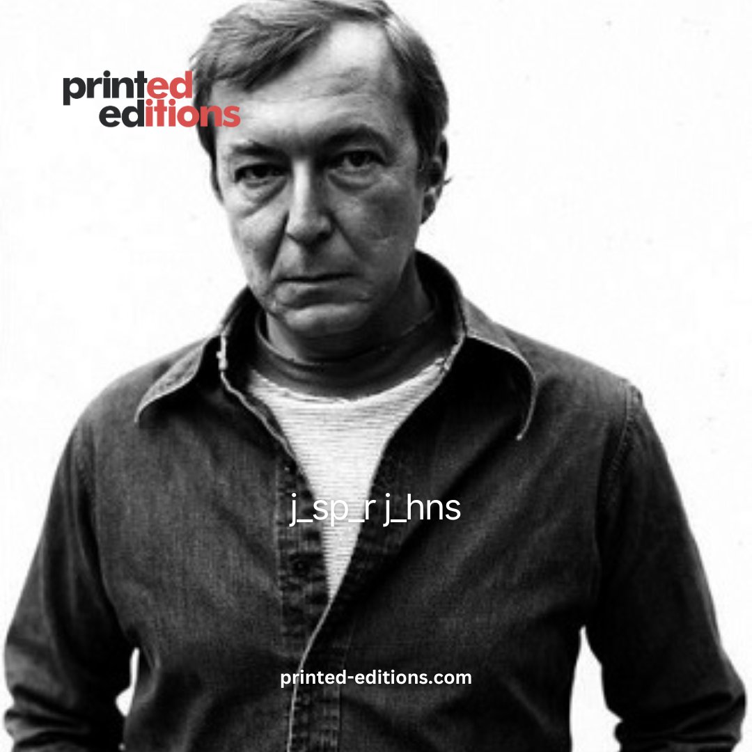 Jasper Johns is an American painter, sculptor, draftsman, and printmaker. Considered a central figure in the development of American postwar art, he has been variously associated with abstract expressionism, Neo-Dada, and pop art movements.

printed-editions.com/artist/jasper-…