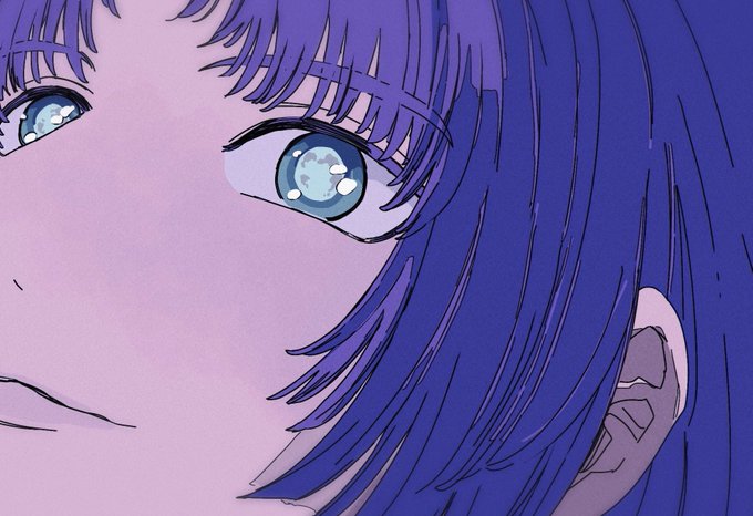 「blue hair purple hair」 illustration images(Latest)