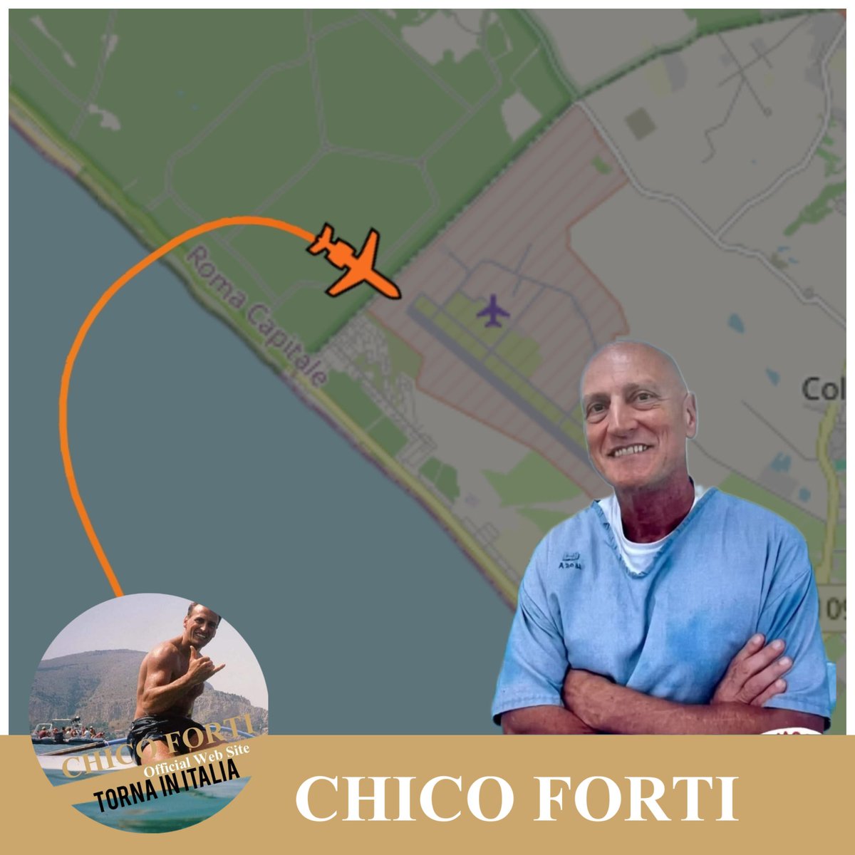 Oggi, #18maggio 2024, l'aereo che ha riporta Chico Forti in Italia ha toccato il suolo italiano dopo 24 anni di ingiusta prigionia. Ora potrà essere più vicino alla sua mamma di 96 anni. Grazie a tutti i sostenitori di #chicoforti 🙏