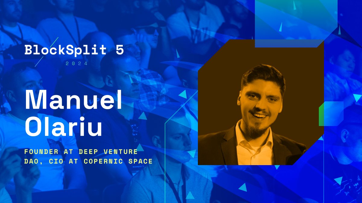 Everyone, give a warm welcome to <a href="/ManuelOlariu/">Manuel Olariu🌐🚀(sp/acc)</a>! 🌟

Manuel is the Founder of @DeepVentureio and Chief Innovation Officer at <a href="/CopernicSpace/">👨‍🚀Copernic Space🚀</a>. He leads efforts in open science and the development of marketplaces for space assets.

Manuel will discuss funding mechanisms for