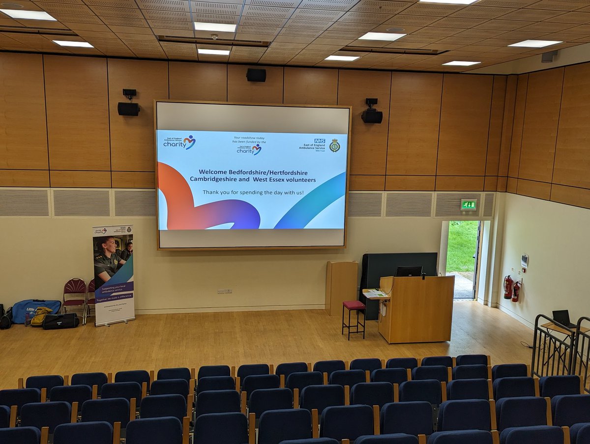 All set up for the cfr engagement event. <a href="/EastEnglandAmb/">EEAST Ambulance Service</a> <a href="/KateVaughton1/">@KateVaughton</a> <a href="/KateLott_/">Kate Lott</a> @HeyTomAbell