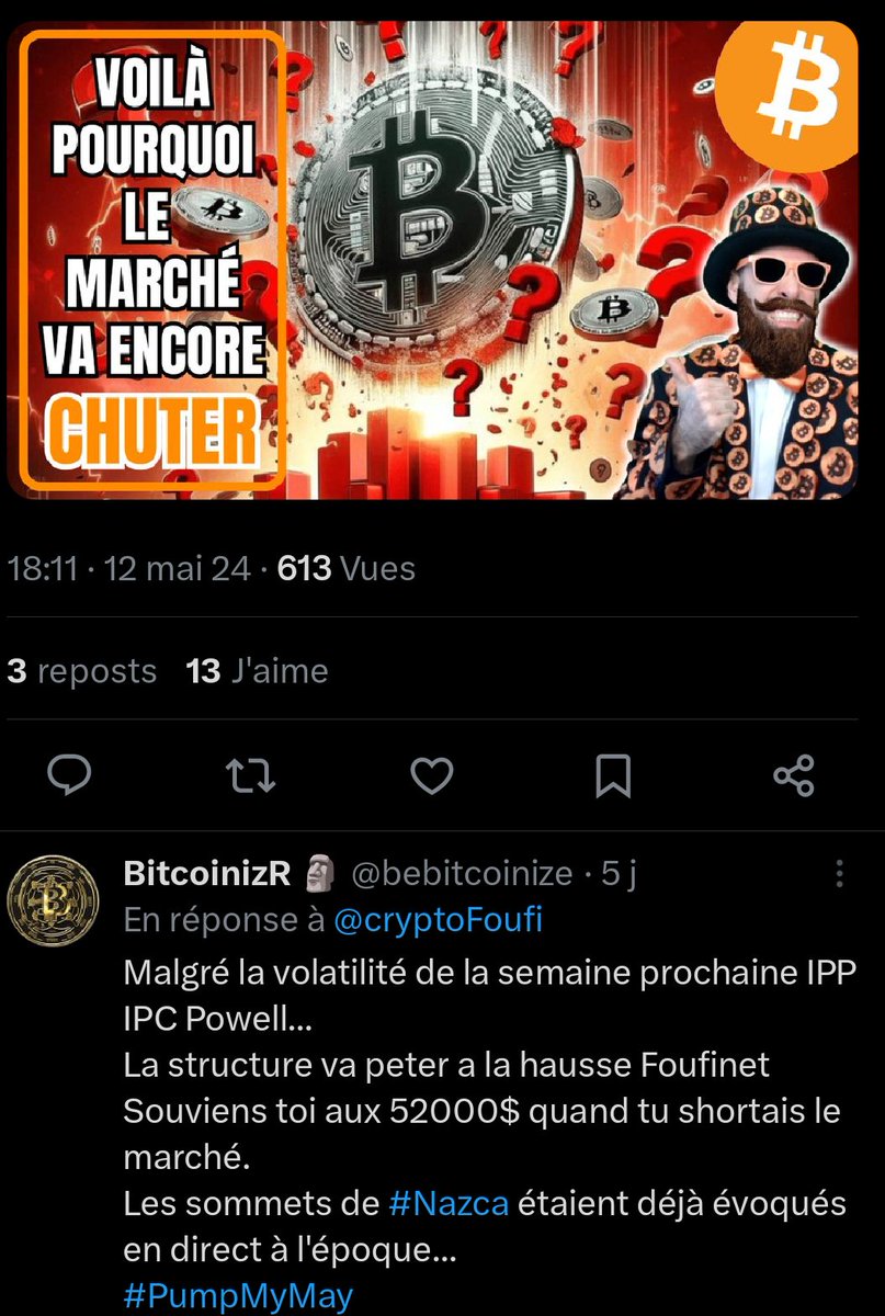 bebitcoinize's tweet photo. @cryptoFoufi Pétage du canal comme ton BitcoinizR te l'as promis Foufinet...
Chose promise, chose due...
Tout aussi ordinaire qu'un Satoshi common puisse être,
Tous ensemble 
#WeAreBitcoin
https://t.co/si16dY3tAM https://t.co/LzNUT75Zka