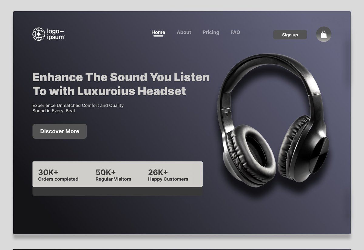 sultan_blaze0's tweet photo. Just decided make this headset website.
#uxdesign #figma  #uiinspiration https://t.co/xERWMswmzw
