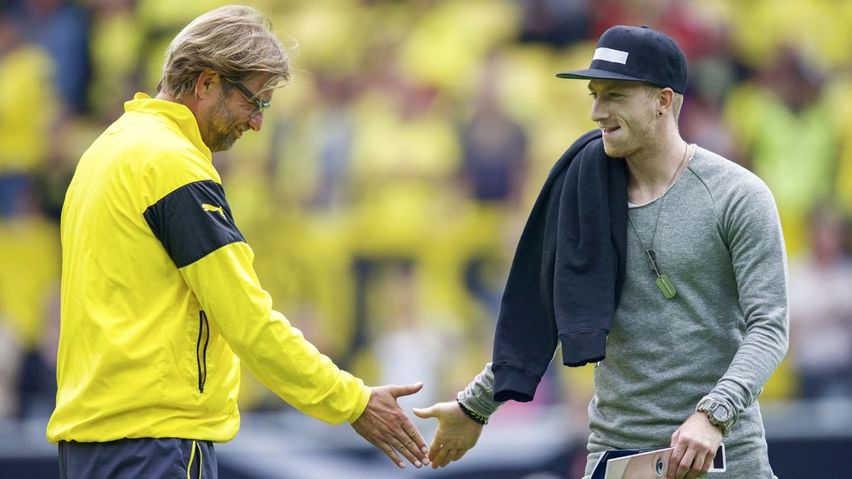 Jürgen Klopp on Marco Reus: 'Marco is a true BVB legend, and I congratulate him on his incredible career. I am proud that I was able to accompany his career for a few years. As he bids farewell, I wish Marco that he finds the same fulfillment in what is to come as he did in what