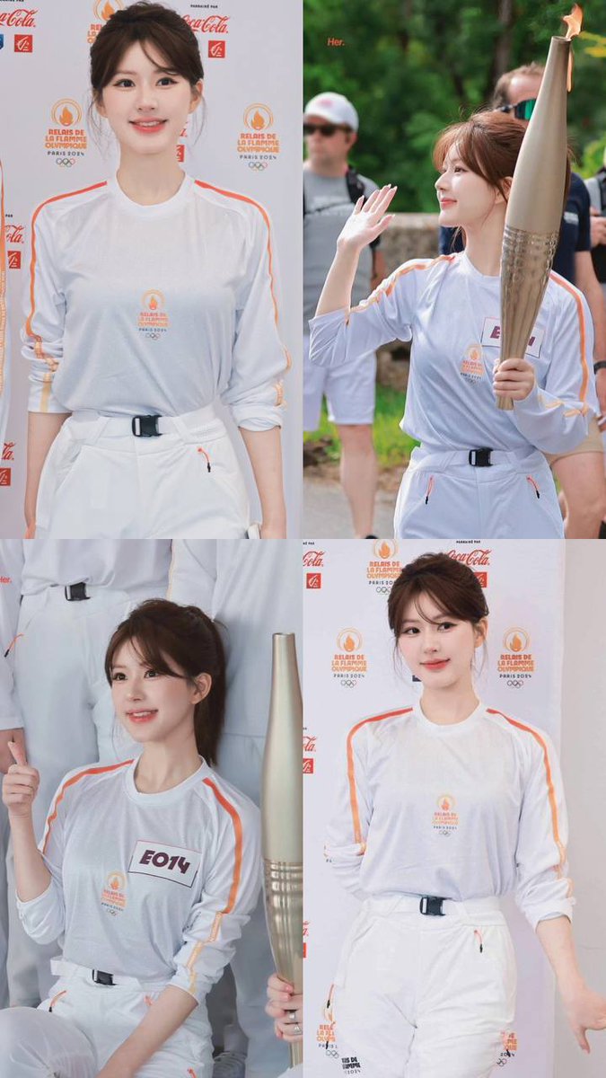 starfess's tweet photo. - star foto Zhao Lusi hari ini sebagai pembawa obor di Olimpiade Paris 2024 perwakilan dari negara China!💜✨ emang boleh sekeren dan se gorgeous inii neng lusii?😍😍 https://t.co/gRPGqNXDLA