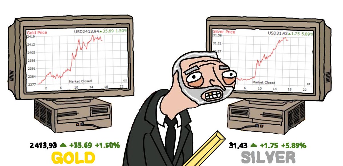 🚨#gold &amp; #silver breaking record prices!

Feeling kinda $STIFF today...

So, are you paying attention?