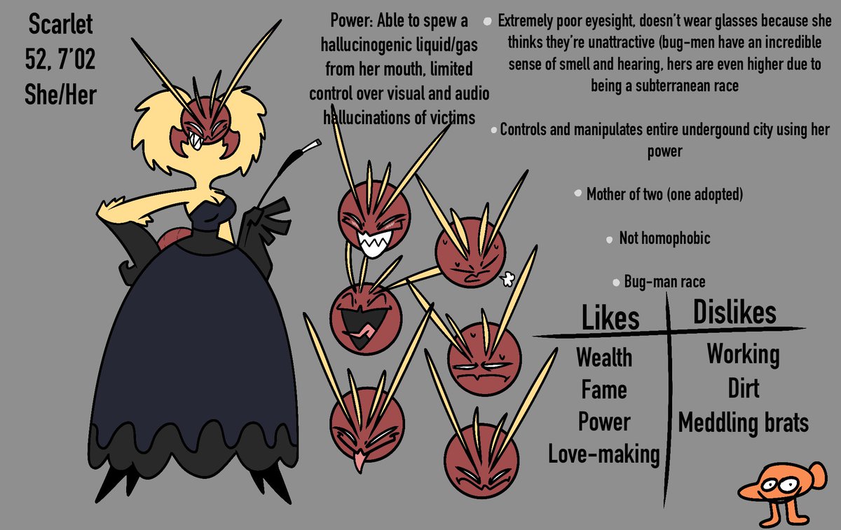 New Scarlet thing… I am a lover of insectoid people…. #originalcharacter #oc