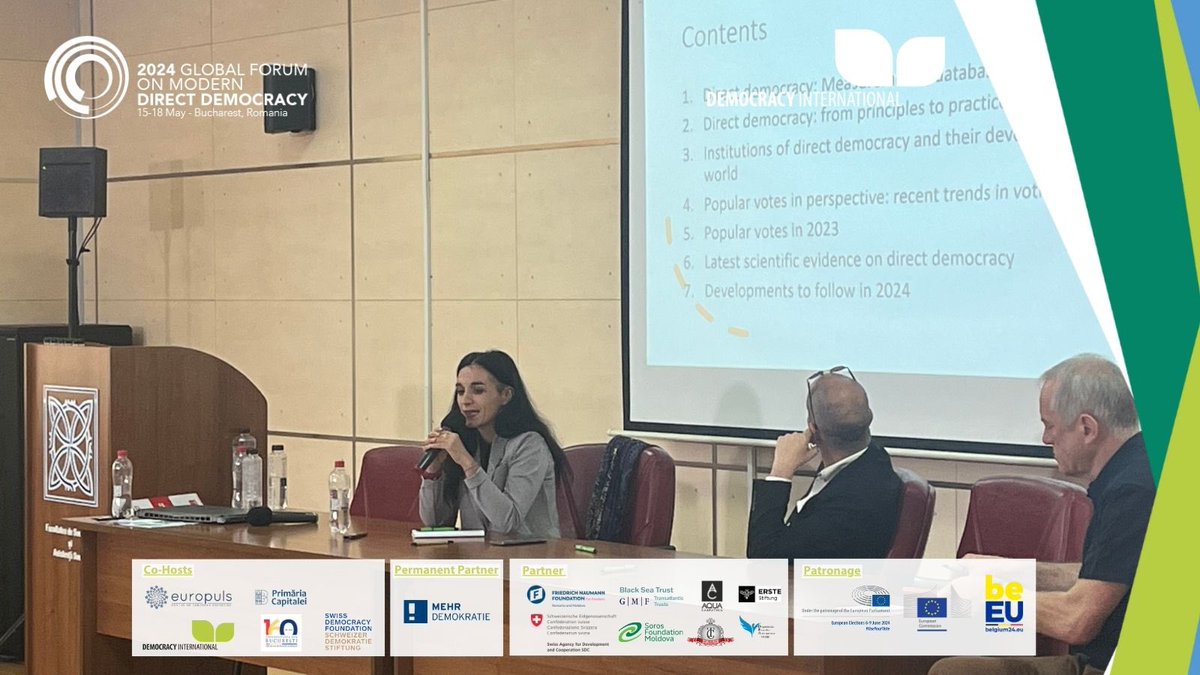 Democracy International (@democracy_intl) on Twitter photo <a href="/ClaraEgger1/">Dr Clara Egger</a> on trends in direct democracy:
- plebiscites & mandatory referendums are on the rise
- in 2023 there is decrease in number of popular votes around the world
- in 2023, paradoxically, a lot of new constitutions were installed through referenda by autocratic leaders <a href="/ClaraEgger1/">Dr Clara Egger</a> on trends in direct democracy:
- plebiscites & mandatory referendums are on the rise
- in 2023 there is decrease in number of popular votes around the world
- in 2023, paradoxically, a lot of new constitutions were installed through referenda by autocratic leaders