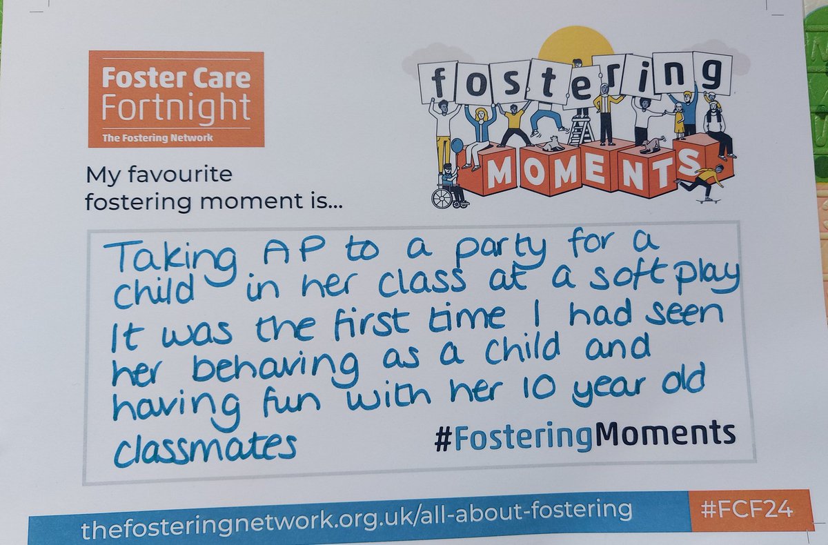 This one's for anyone heading to a soft play today 🥰 #FosteringMoments #FCF24