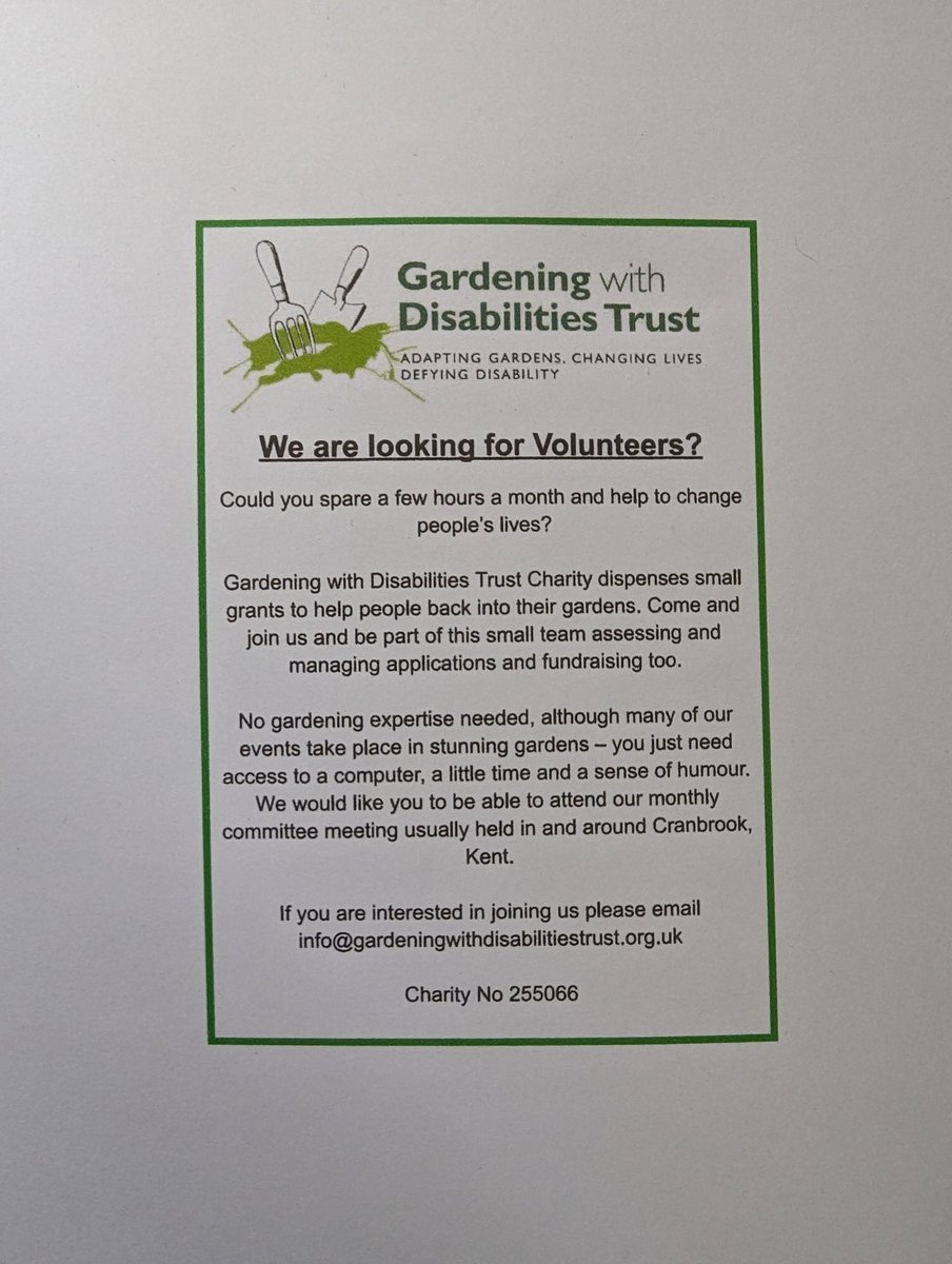 WE NEED YOU 

Can you spare a few hours a month to help run our fabulous charity?

Please visit our website to find out more about our fabulous work 

Come and join us
Email or DM for more information 
We look forward to hearing from you 

#volunteer #garden #kent #eastsussex