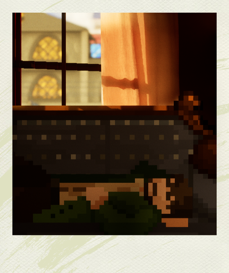 A photo of 'Sharp' resting.

If you haven't played our demo on Steam yet, you can experience it now.

#pixelart #indiegame