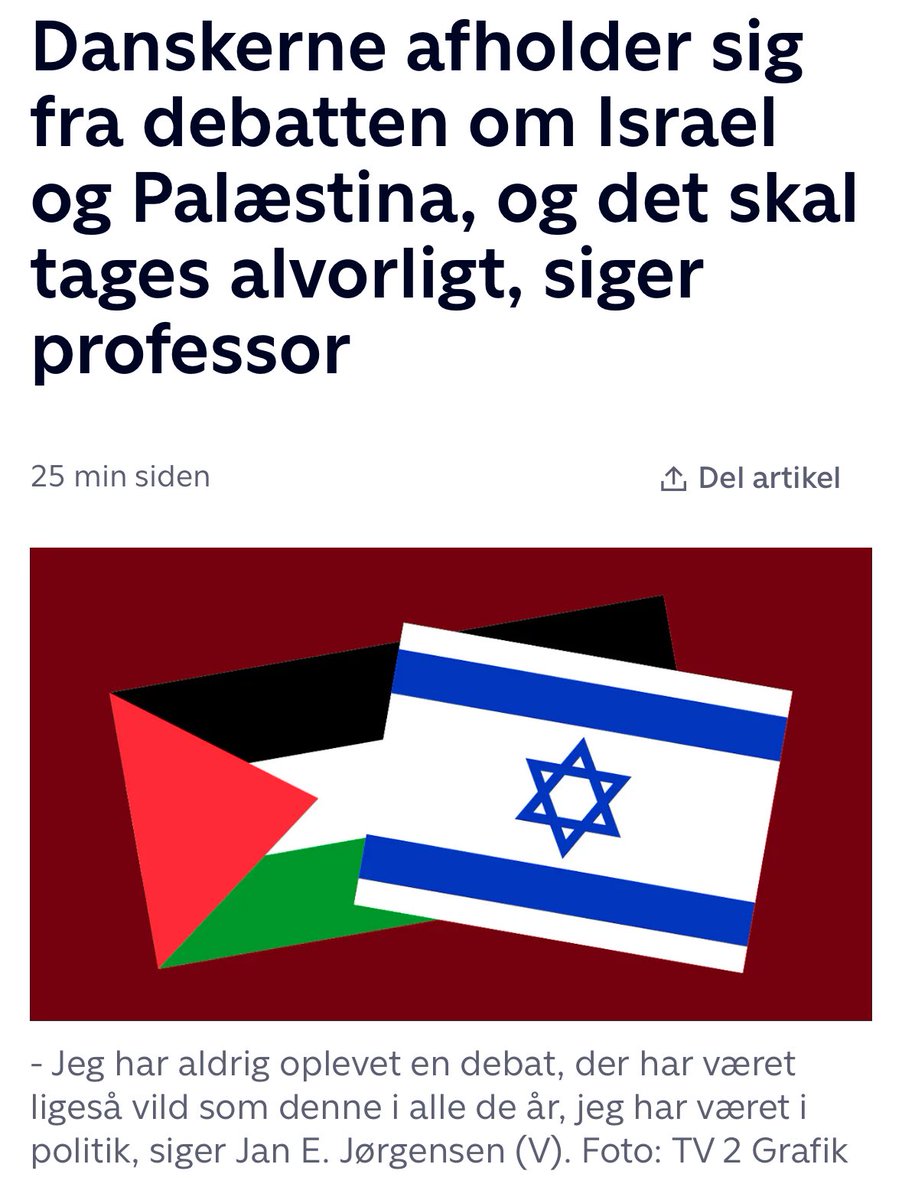 Jeg blander mig i mange ting. Jeg har mange holdninger og meninger om de fleste ting, og jeg deltager gerne i den offenlige debat. Men spørgsmålet om Israel/Palæstina holder jeg mig sammen med 71% af danskere fra. Hvorfor? Fordi debatten er alt for polariseret og voldsom.