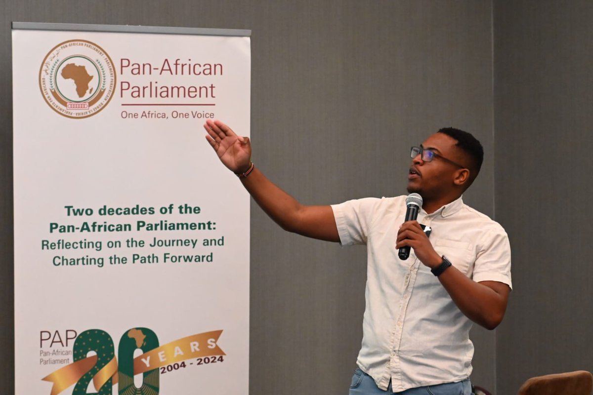 Speaking on the topic “Promoting Data Collection, Collation and Access' at the Pan-African Parliament’s (@AfrikParliament) media training and networking @NyashaMpani, our project coordinator for Southern Africa, urged journalists to leverage data for truth & accountability.