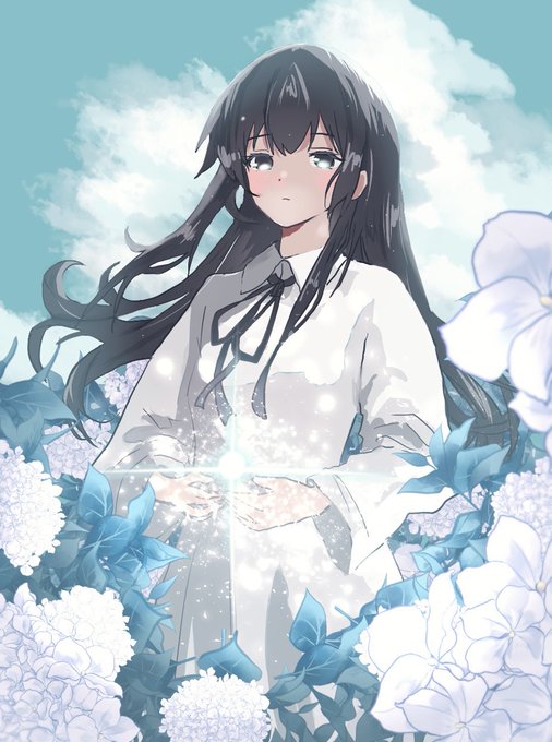 「cloudy sky flower」 illustration images(Latest)
