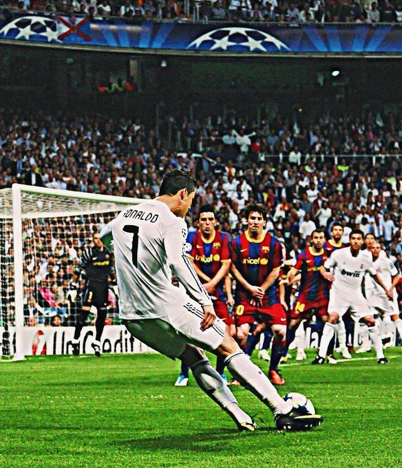 When Cristiano Ronaldo used to take on Pep Guardiola's prime Barcelona by himself...