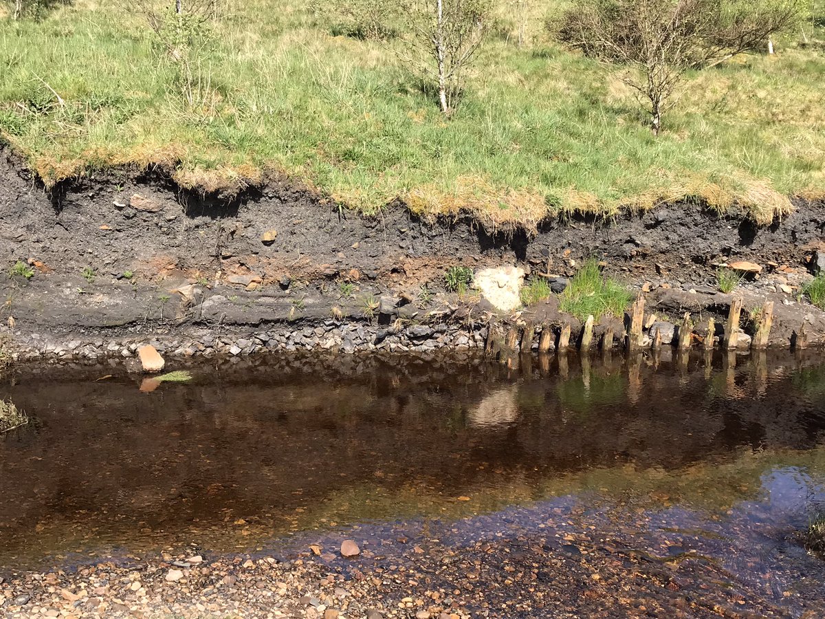 Little clue to past industrial land use #bing material #Kames Colliery, exposed on the bank of Garpel Water #Muirkirk East #Ayrshire 
#coal #mininglandscapes #miningheritage #explore