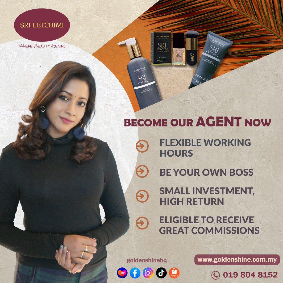 Become our AGENT now . Call for more info
#sriletchimi #agentlife #goldenshine