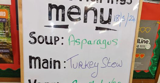 For anyone who would like a bite to eat and a tea/coffee on a somewhat drizzly day today! We're open 12-2pm, situated on Barn Hill - completely 'pay-as-you-feel' as we aim to tackle food waste in our community.
We would love to see you!