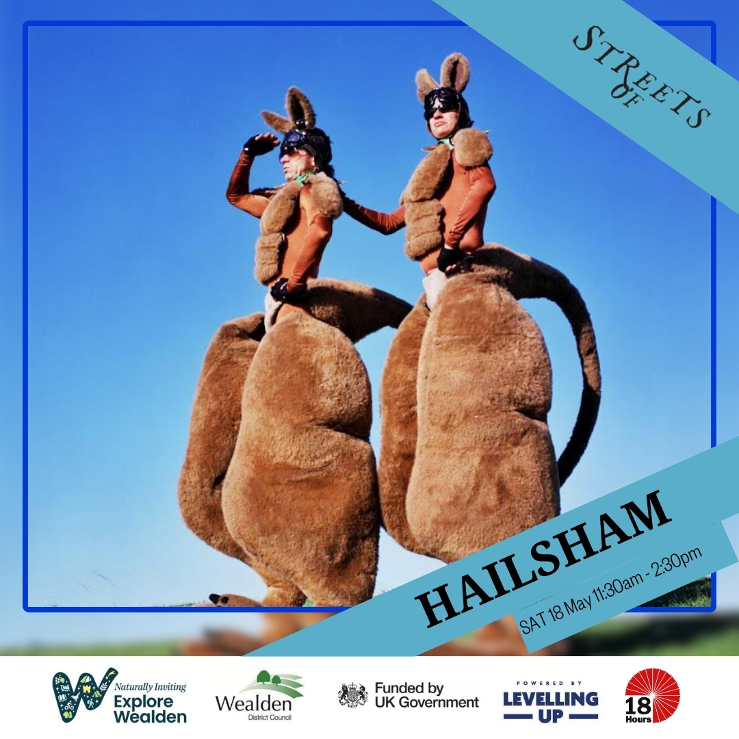 Streets of Wealden continues TODAY in Hailsham, don't miss @CircoRumBaBa, @DizzyODare, #XenaFlame, @Joy_Magnet, @BirdMail, #DollyDelicious & @InsideOuTheatre. Produced by @18HoursEvents 🥳 20 Apr >>> ow.ly/oaQq50RILjw #OutdoorArts #StreetsofHailsham