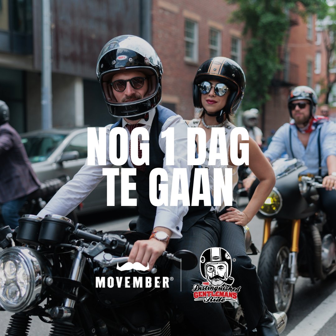 Het is bijna tijd voor de <a href="/gentlemansride/">The Distinguished Gentleman's Ride</a>. Morgen trekken berijders overal ter wereld in stijlvolle outfits de weg op met klassieke en antieke motorfietsen.

Vind een tocht bij jou in de buurt: gentlemansride.com