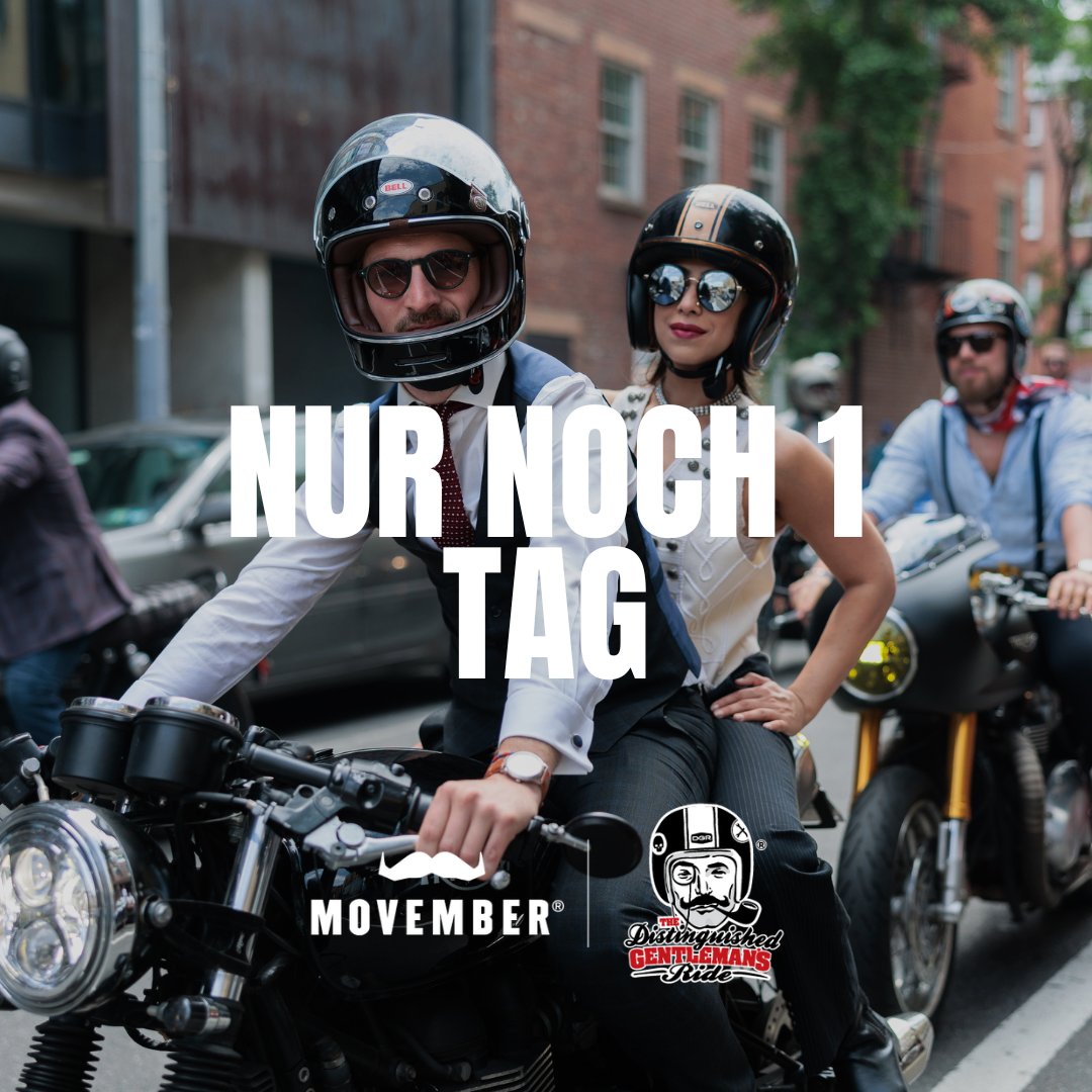 Der <a href="/gentlemansride/">The Distinguished Gentleman's Ride</a> steht vor der Tür. Morgen werden Motorradfahrer weltweit ihre stylishste Motorradkleidung anziehen und mit klassischen und alten Motorrädern die Straßen fluten.

Finde eine Tour in deiner Nähe:  gentlemansride.com