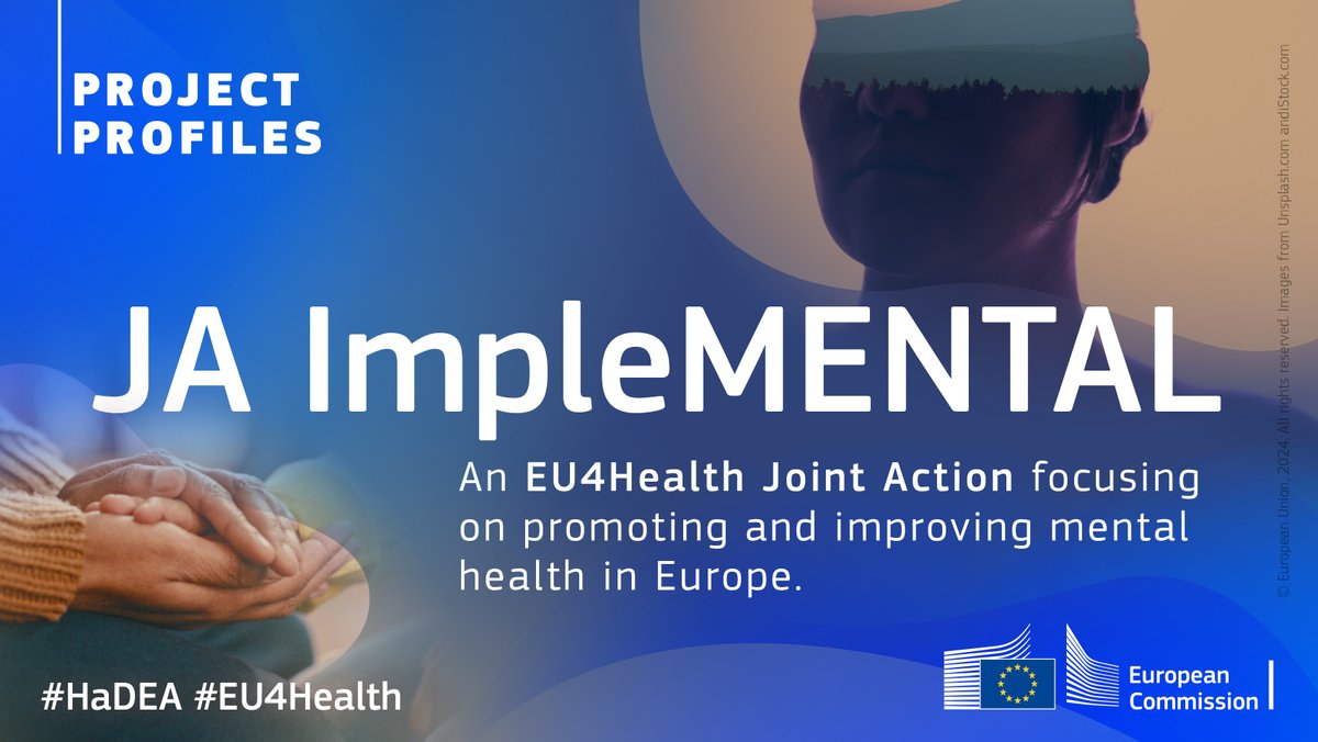 #EuropeanMentalHealthAwarenessWeek Discover @JA_ImpleMental, a #EU4Health Joint Action focusing on promoting and improving mental health in Europe by implementing best practices to support mental health networks and services. Read our interview: hadea.ec.europa.eu/news/european-…