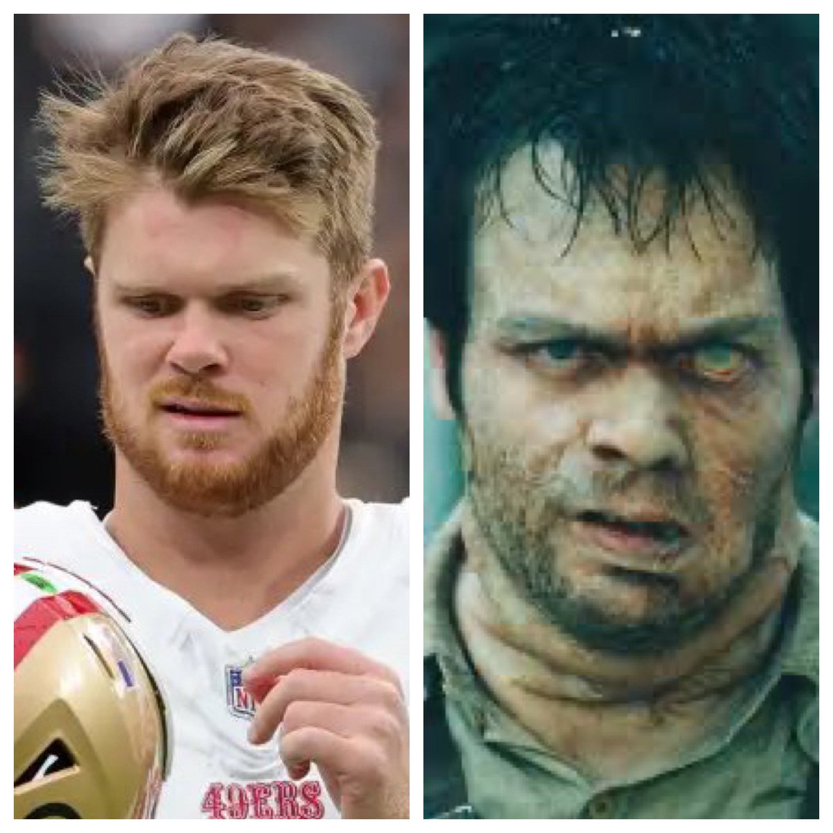 Im not hating but this is the first thing that came to mind when I saw this pic of Sam.
#vikings #samdarnold #meninblack