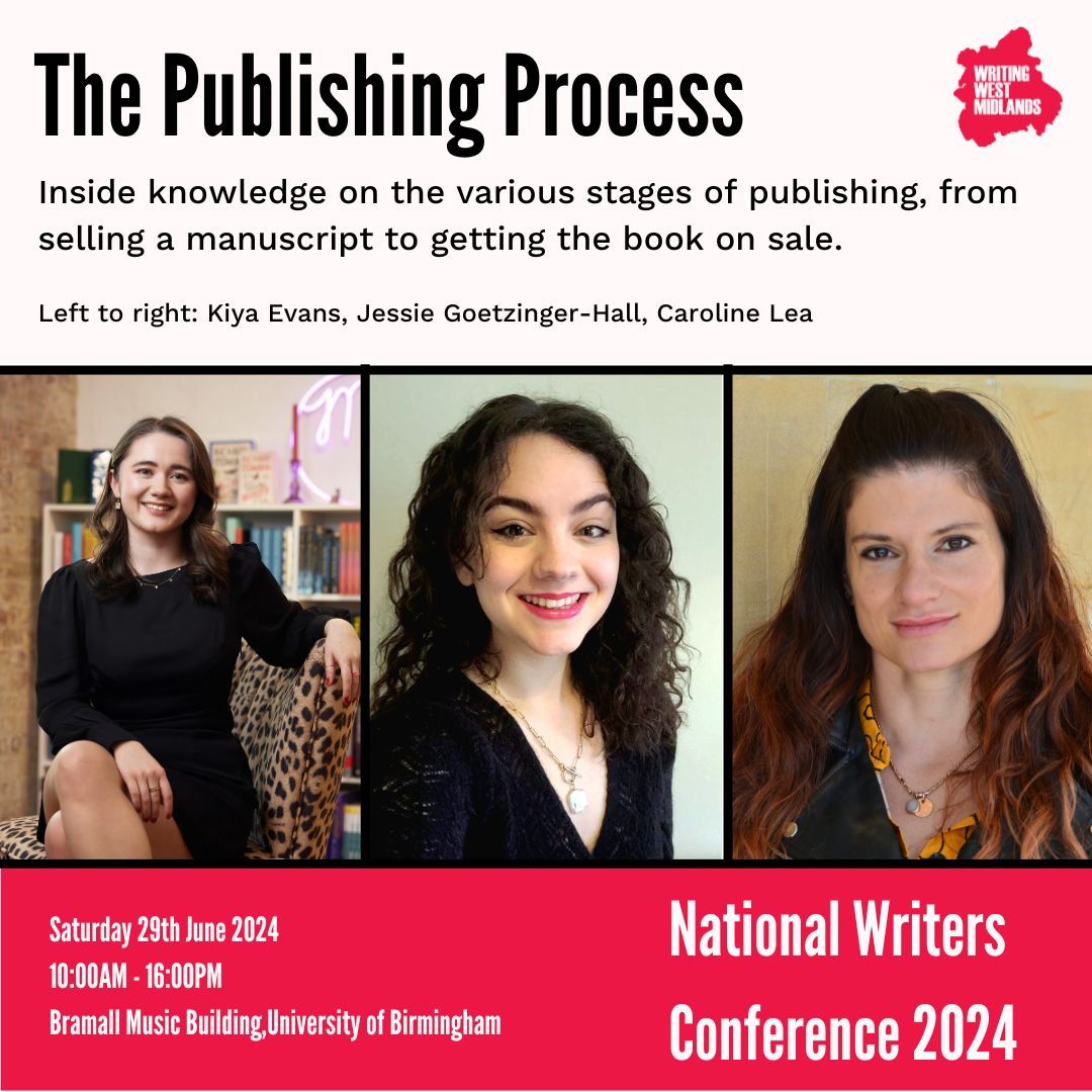 writingwestmids's tweet photo. If you're looking for inside knowledge on the various stages of publishing, join us at the National Writers Conference 2024!
🎫To find out more and book your place, click the link in our bio/ here: https://t.co/7gyKT88xI2
@southernsgothic @carolinelealea
#NWC24 #WriterEvents https://t.co/Su7lrsR73o