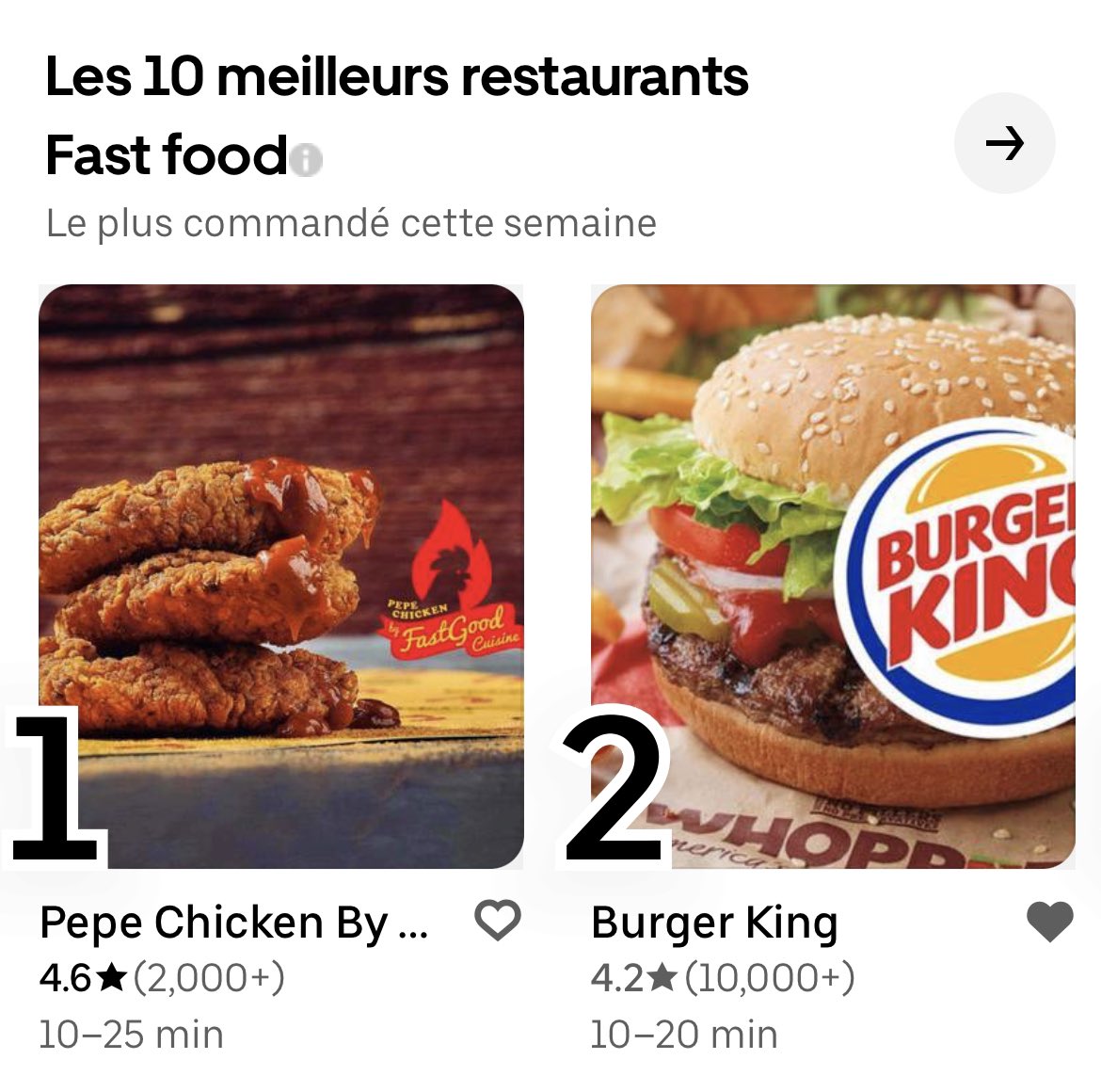 ThePepeChicken's tweet image. Pepe Chicken est top 1 des Fast Food sur @UberEats cette semaine 🔥🐔
 
On va offrir des codes pour fêter ça (activez les notifications faudra être rapide)

RT si tu veux pleurer sur le poulet gratuit !

Prochaine ville où on doit ouvrir ? 👇