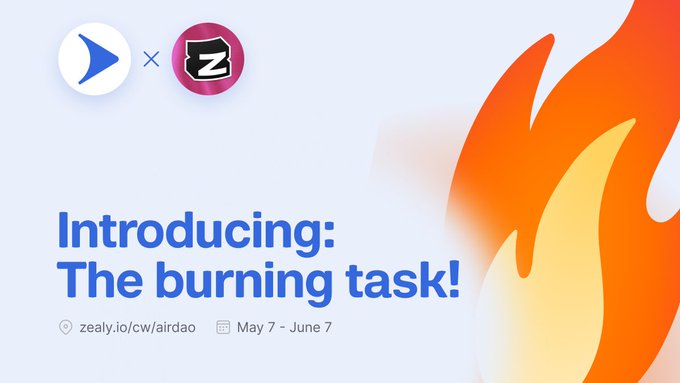 🔥AirDAO #Raffle - Burn to Win 🏆 Don’t have the same amount of time as some of our top ranking users, you still have an opportunity to be rewarded. Burn 1,000 AMB to enter. More details here: zealy.io/cw/airdao/ques… #MasterBurner #WinBig #AirDAO