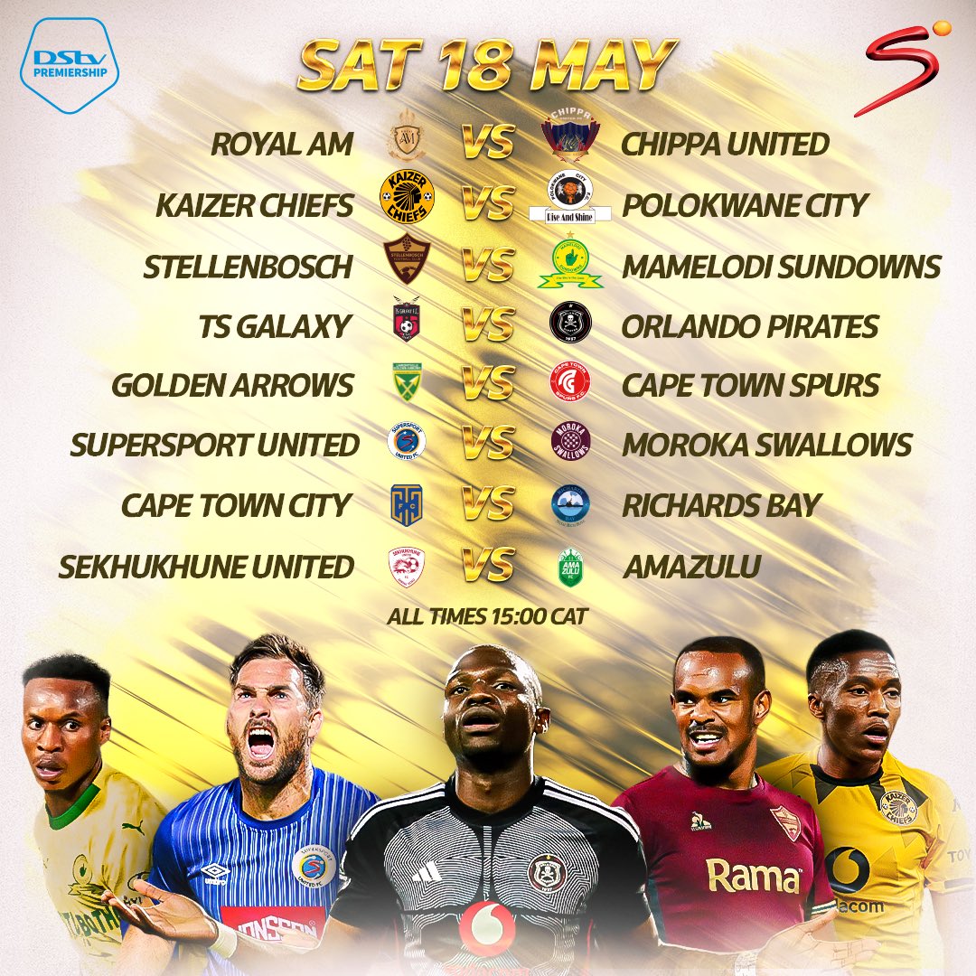 It’s a full day of #DStvPrem action with plenty still on the line as the season draws to a close. Stay connected to DStv Compact, and catch ALL the #DStvPrem action live on @SuperSportTV (Ch. 202) 📺⚽