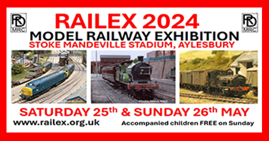 Experience the magic of model railways at Railex 2024, Stoke Mandeville Stadium: May25/26. Free entry for accompanied children on Sun i.mtr.cool/cygzbihhqi for more info. #Railex2024 #ModelRailwayExhibition Your brand deserves to be seen. Advertise with #cornermedia #fidigital